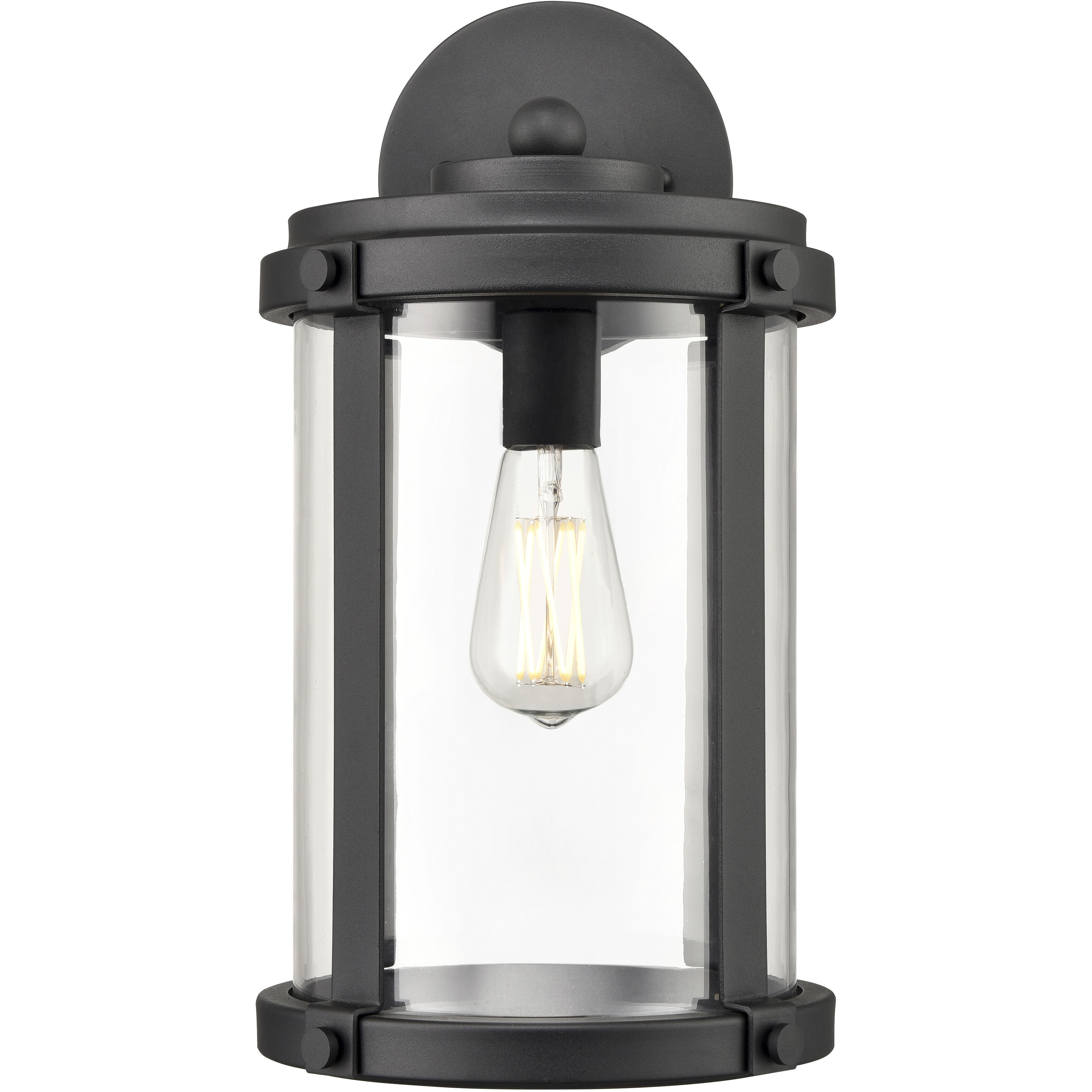 Pennfield 1 Light 16.8 inch Textured Black Outdoor Wall Sconce